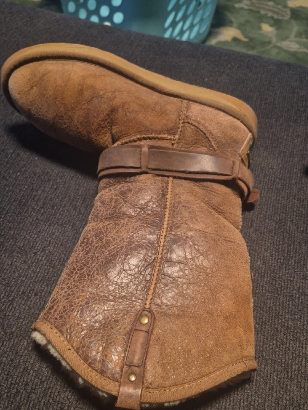 Australia Luxe Collective Brown Faux-Shearling Lined Men’s Rain & Snow Boots
